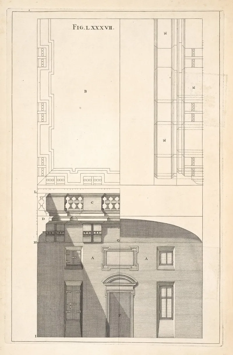 The Preparation Necessary To The Following Figure And To All Other Horizontal Perspectives Whether On Flat Or Vaulted Ceilings Wall Art by Andrea Pozzo - High-Resolution Digital Print