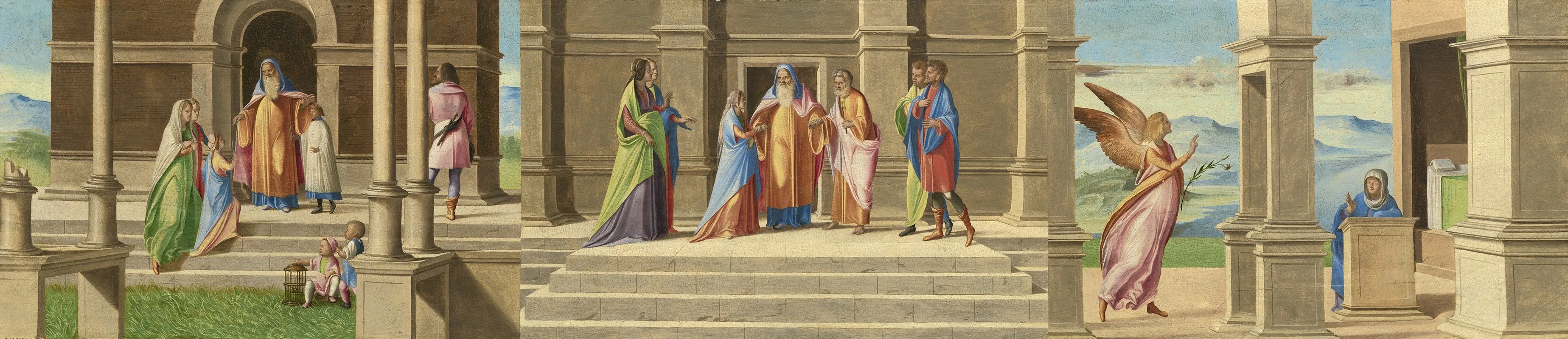 The Presentation And Marriage Of The Virgin And The Annunciation Wall Art by Benedetto Diana - High-Resolution Digital Print