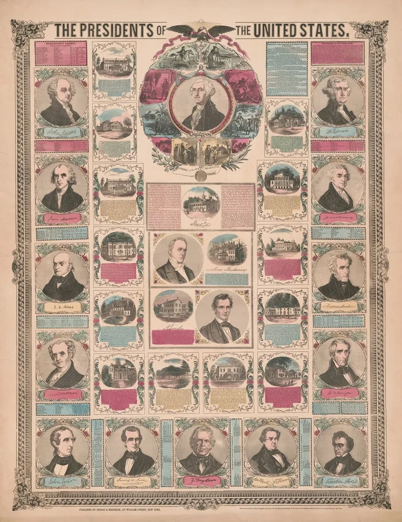 The Presidents Of The United States 8 Wall Art by Ensign, Bridgman & Fanning - High-Resolution Digital Print