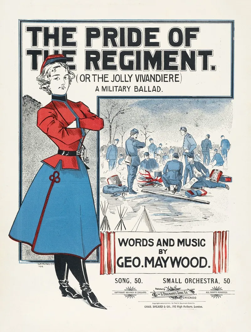 The Pride Of The Regiment Or The Jolly Vivandiere Wall Art by Anonymous - High-Resolution Digital Print