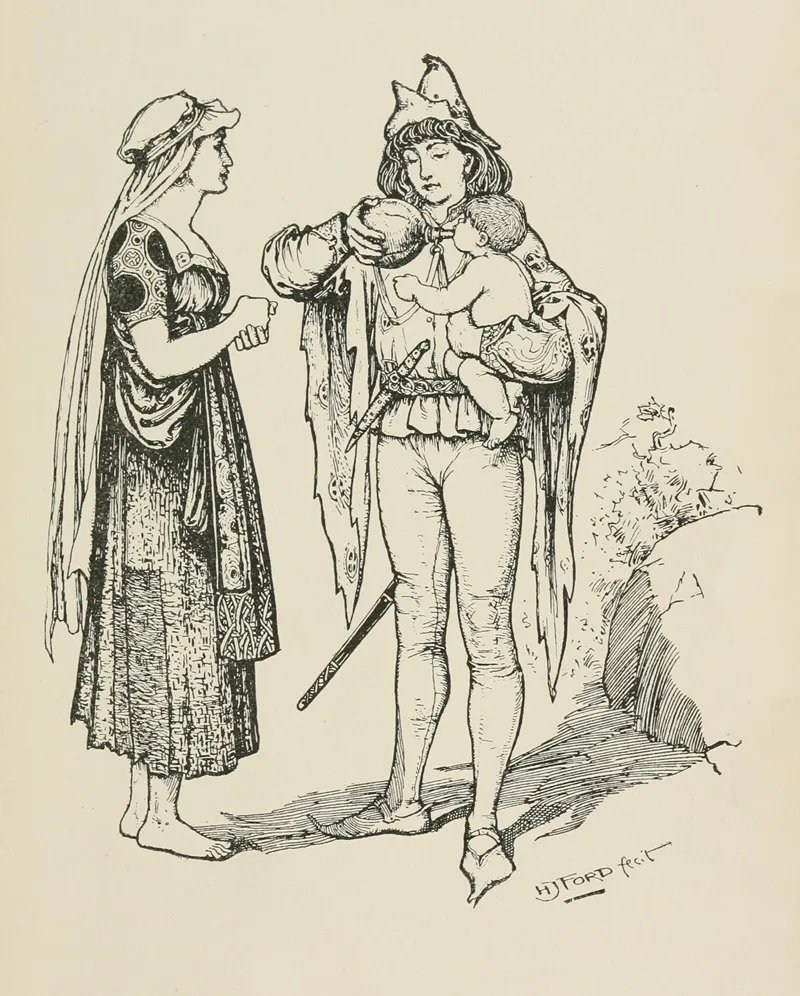 The Prince Feeds The Baby From His Flask