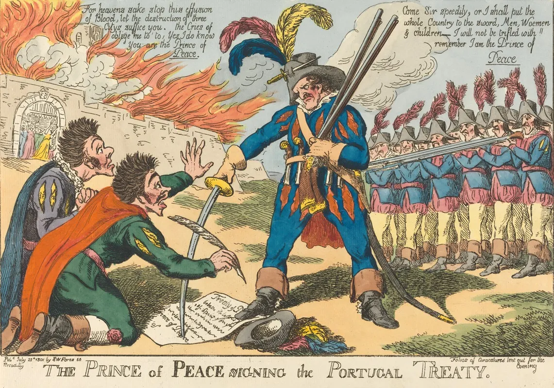 The Prince Of Peace Signing The Portugal Treaty