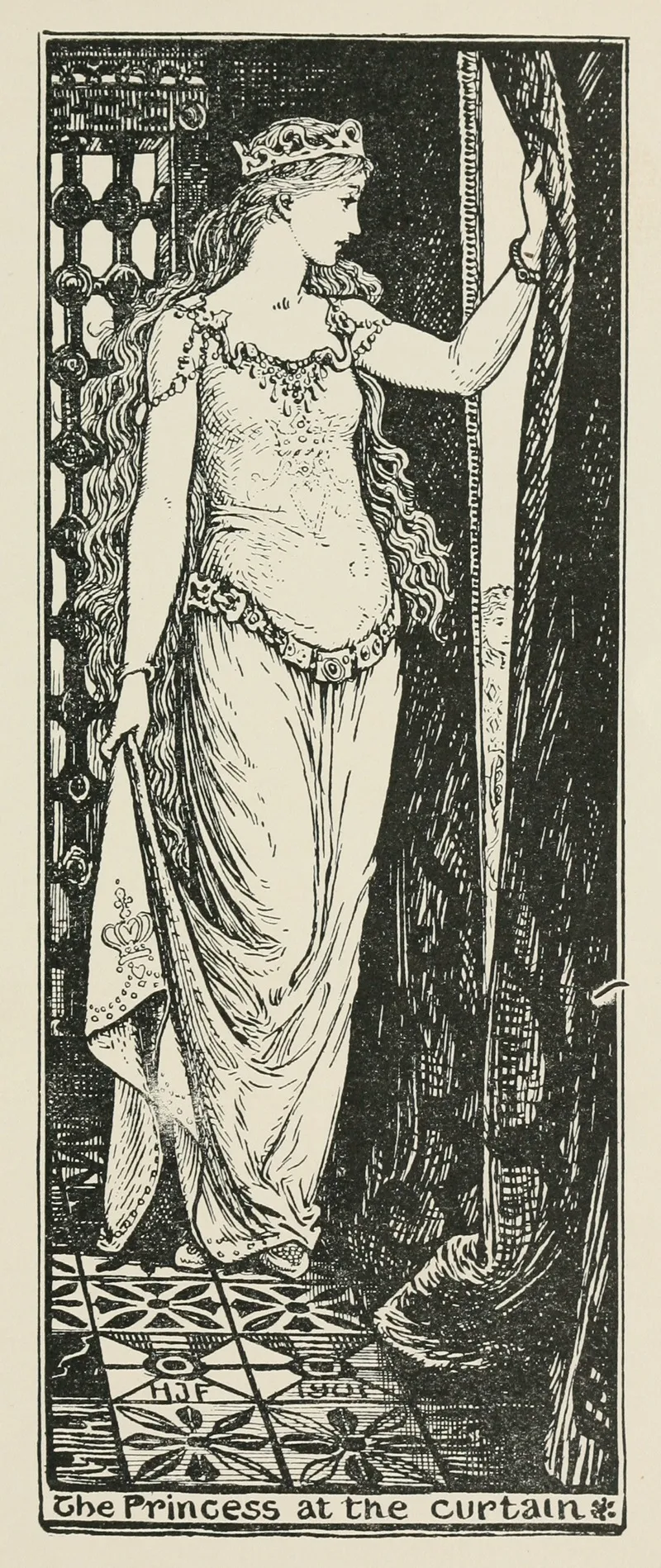 The Princess At The Curtain
