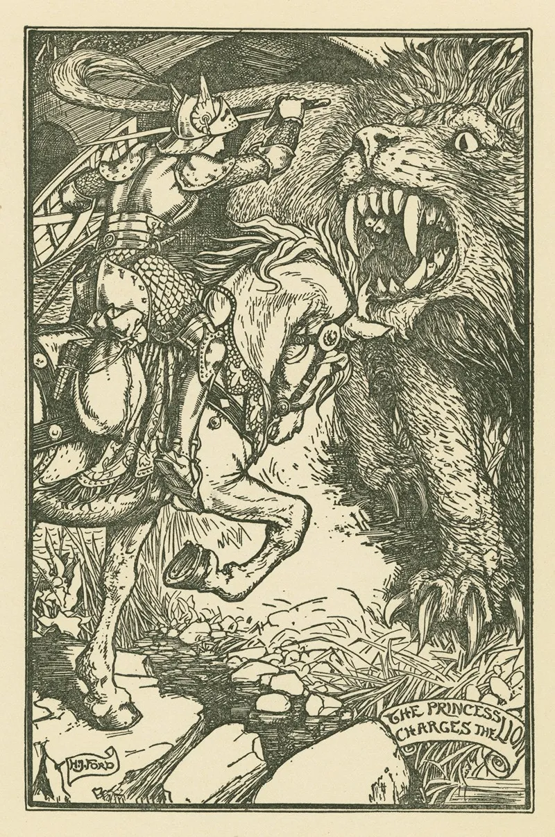 The Princess Charges The Lion