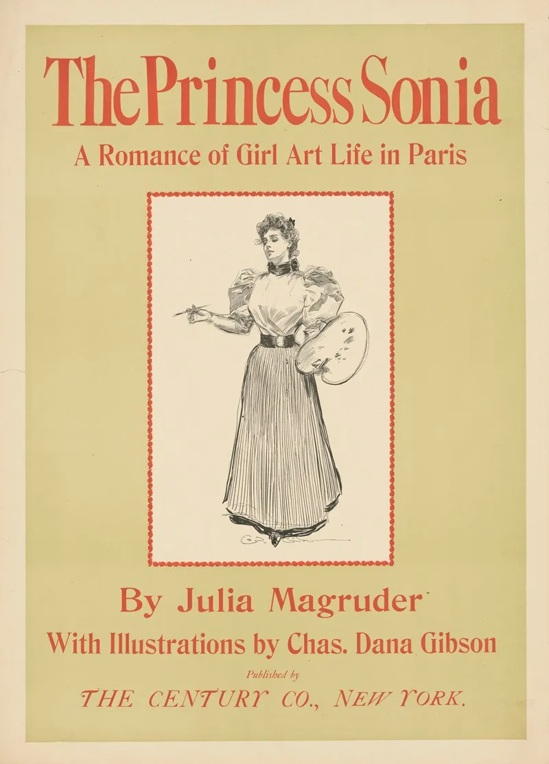 The Princess Sonia A Romance Of Girl Art Life In Paris By Julia Magruder Wall Art by Charles Dana Gibson - High-Resolution Digital Print
