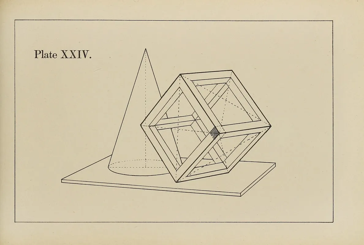 The Principles Of Perspective As Applied To Model Drawing Sketching From Nature Pl 24 Wall Art by George Trobridge - High-Resolution Digital Print