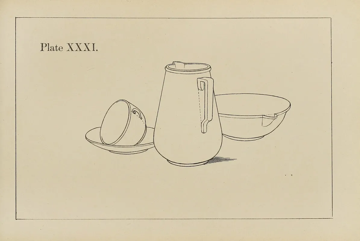 The Principles Of Perspective As Applied To Model Drawing Sketching From Nature Pl 31 Wall Art by George Trobridge - High-Resolution Digital Print