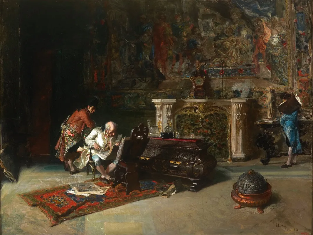 The Print Collector 2 by Mariano Fortuny Marsal - High-Resolution Digital Print