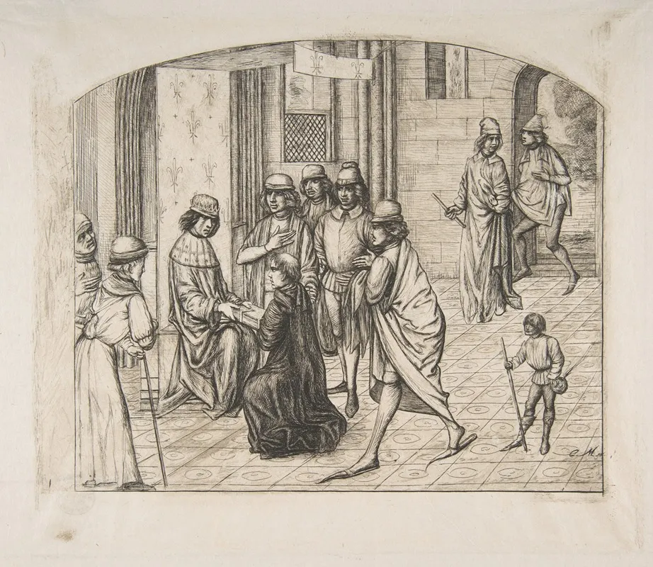 The Printer Valere Maxime Being Presented To King Louis Xi