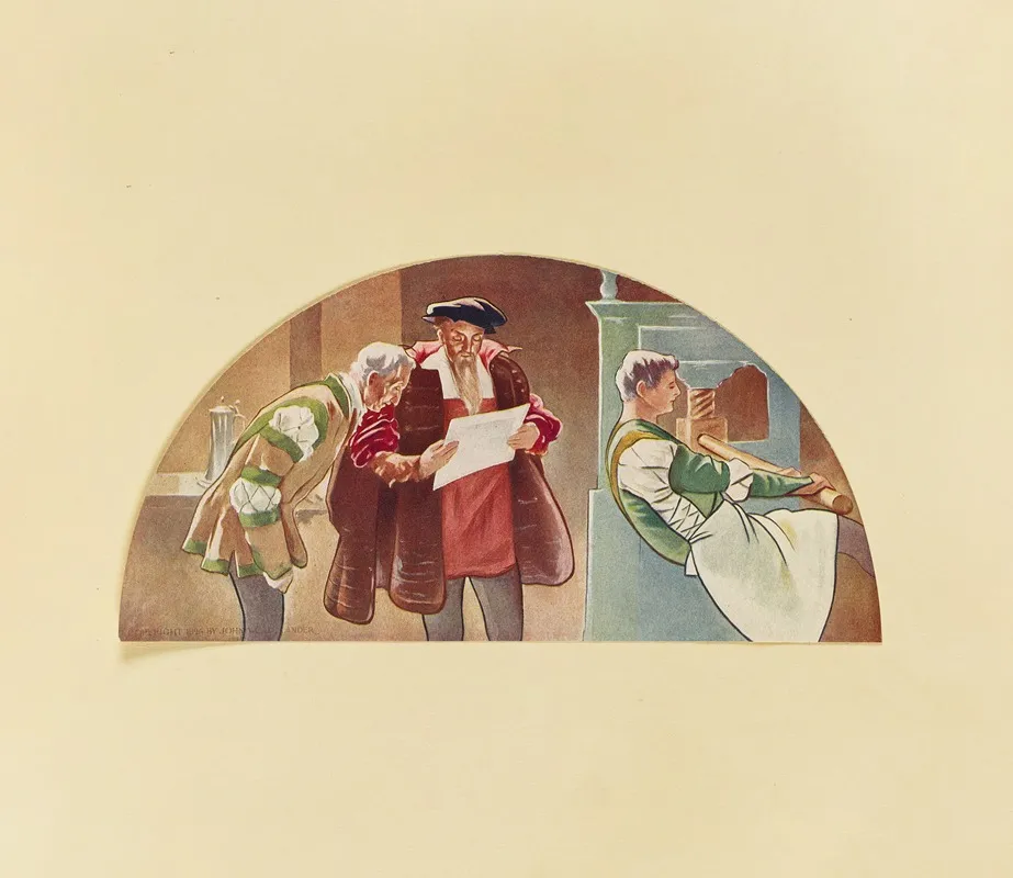 The Printing Press After John White Alexander by A.V. Nye - High-Resolution Digital Print