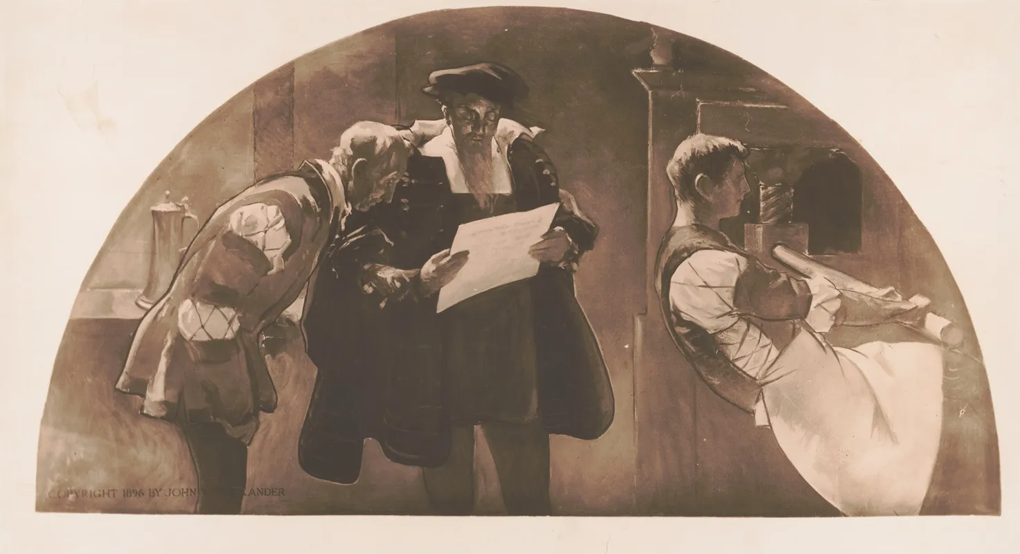 The Printing Press by John White Alexander - High-Resolution Digital Print