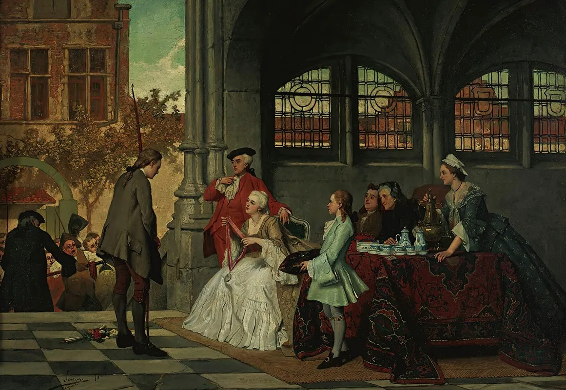 The Prize Winner Wall Art by Auguste Serrure - High-Resolution Digital Print