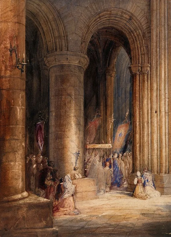 The Procession Of The Host Wall Art by Henry Warren - High-Resolution Digital Print
