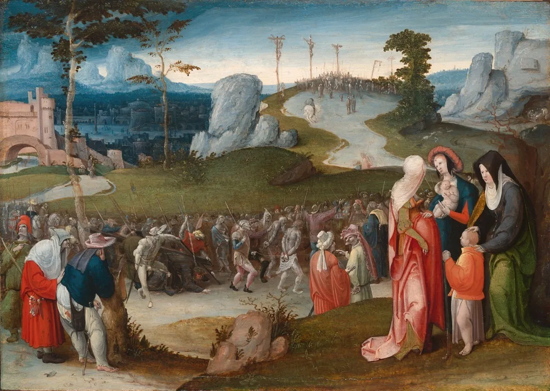 The Procession To Calvary 2 Wall Art by Jan Wellens de Cock - High-Resolution Digital Print