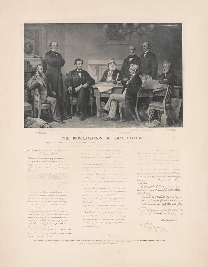 The Proclamation Of Emancipation Wall Art by New York Engraving and Printer Co. - High-Resolution Digital Print