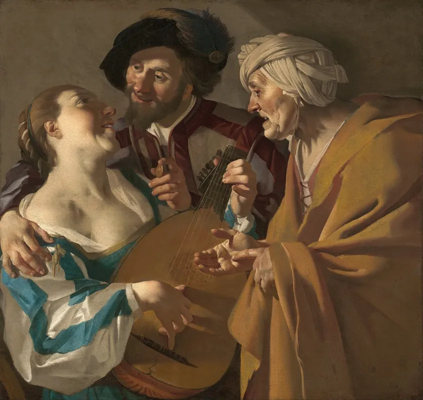 The Procuress Wall Art by Dirck Van Baburen - High-Resolution Digital Print