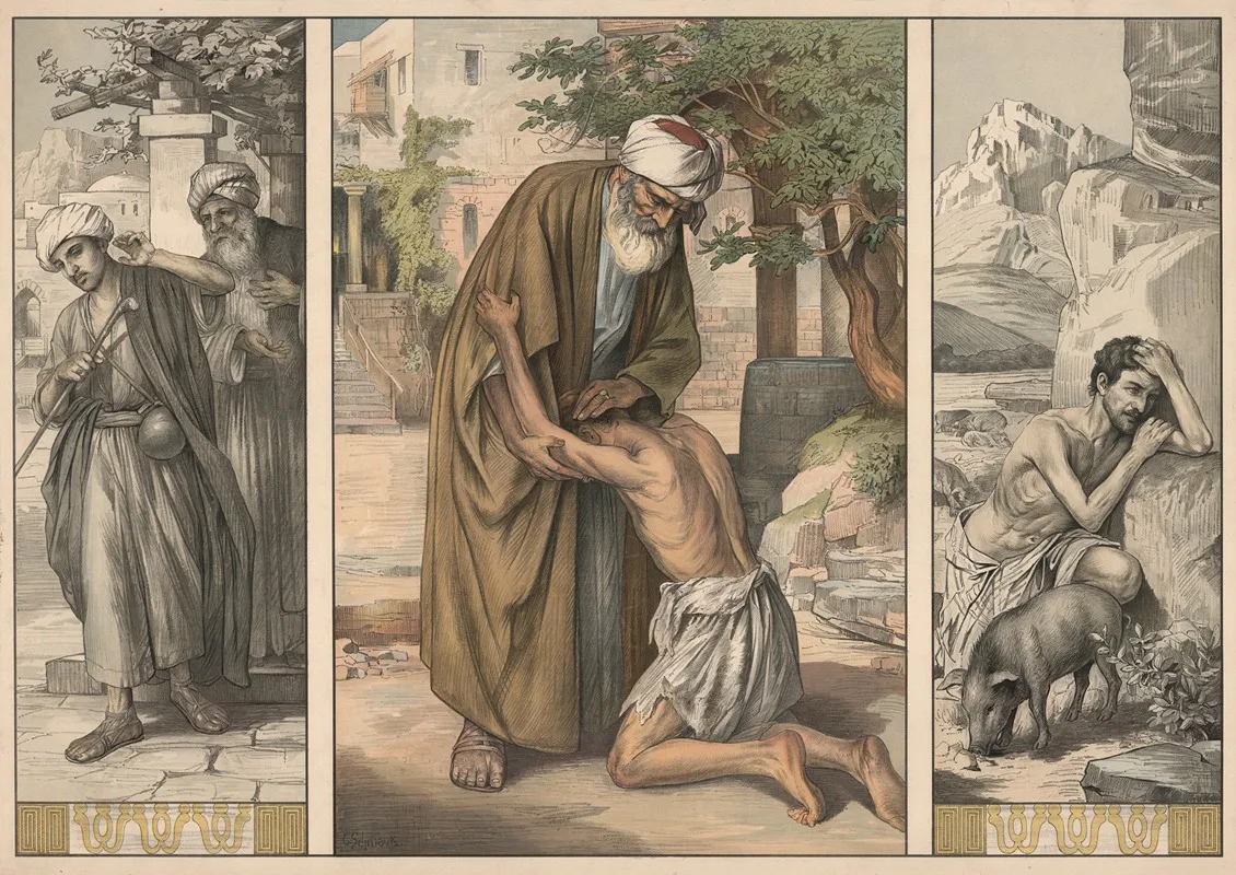 The Prodigal Son 20 Wall Art by Carl Schmauk - High-Resolution Digital Print