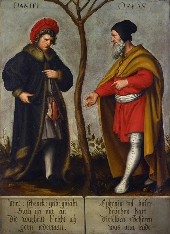 The Prophets Daniel And Hosea Wall Art by Bartholomäus Sarburgh - High-Resolution Digital Print