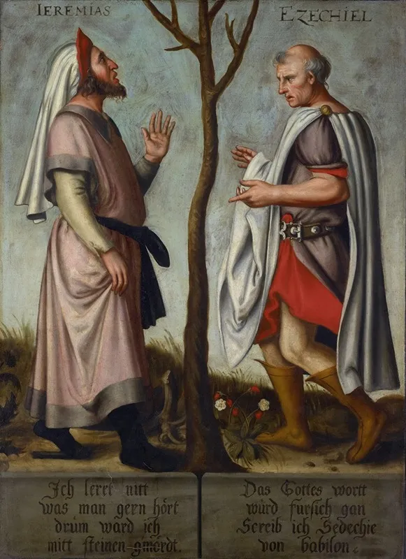 The Prophets Jeremiah And Ezekiel Wall Art by Bartholomäus Sarburgh - High-Resolution Digital Print