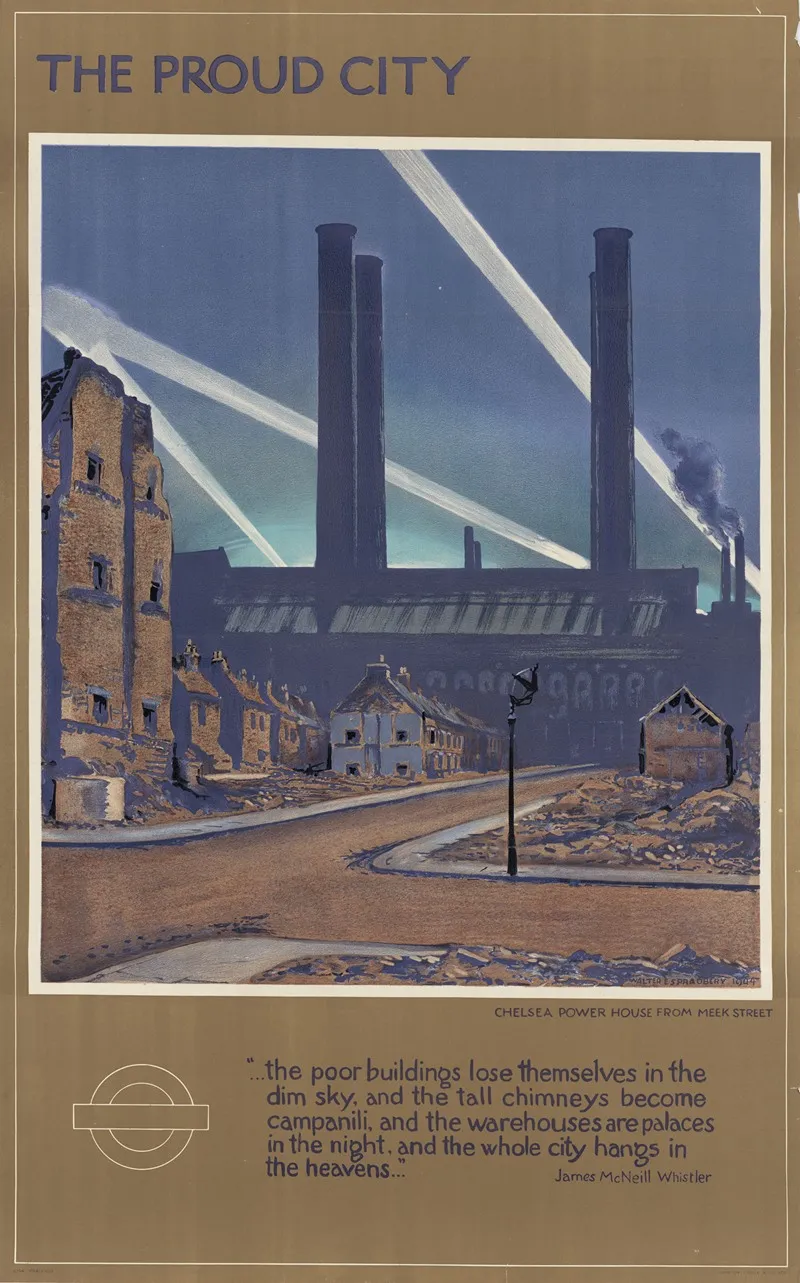 The Proud City Chelsea Power House From Meek Street Wall Art by Walter E. Spradberry - High-Resolution Digital Print
