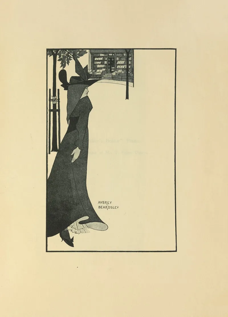 The Pseudonym Library Poster by Aubrey Vincent Beardsley - High-Resolution Digital Print