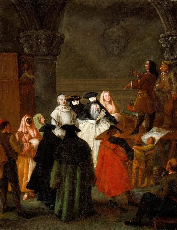 The Quack Doctor Wall Art by Pietro Longhi - High-Resolution Digital Print