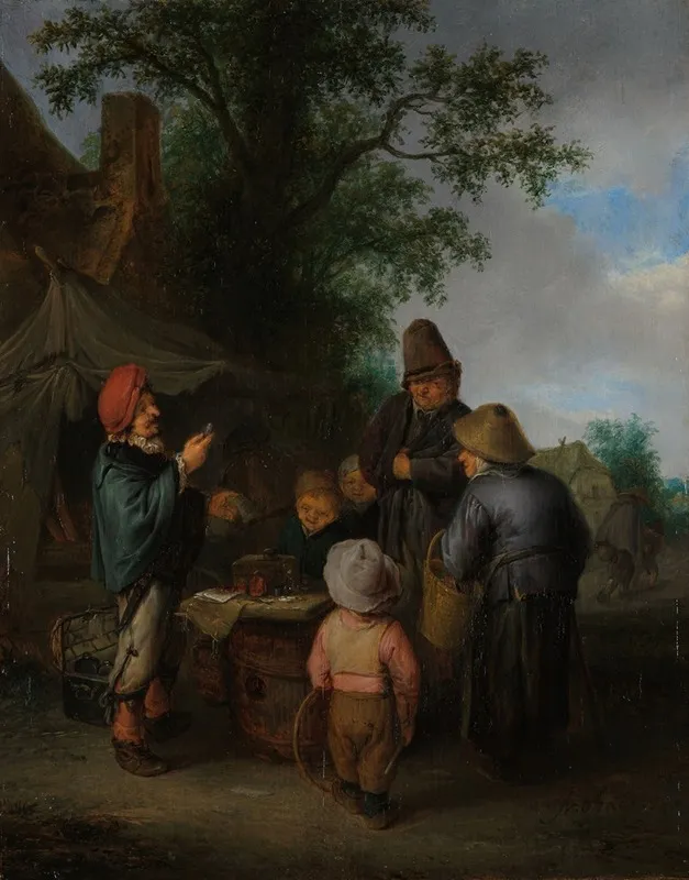 The Quacksalver 2 Wall Art by Adriaen van Ostade - High-Resolution Digital Print
