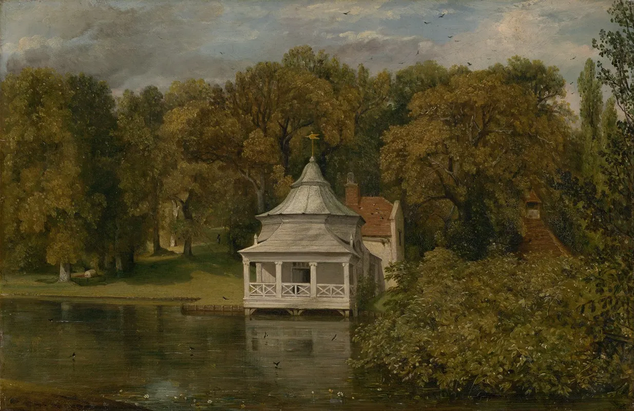 The Quarters Behind Alresford Hall Wall Art by John Constable - High-Resolution Digital Print