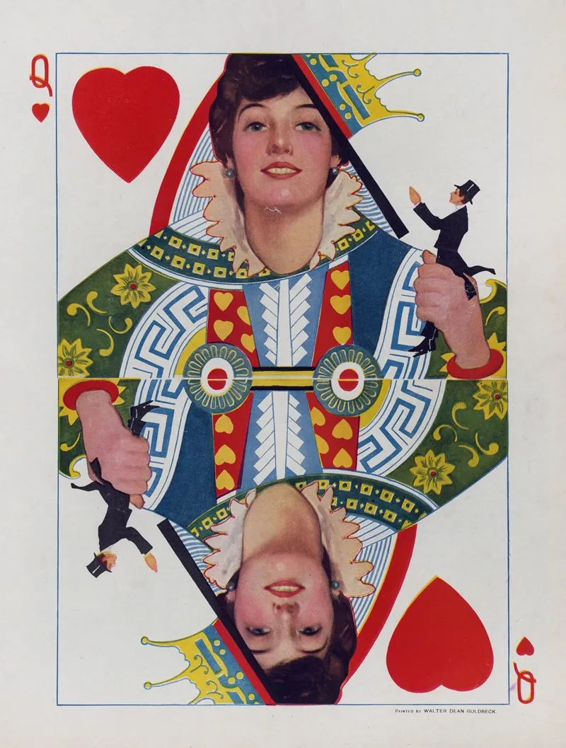 The Queen Of Hearts Wall Art by Walter Dean Goldbeck - High-Resolution Digital Print