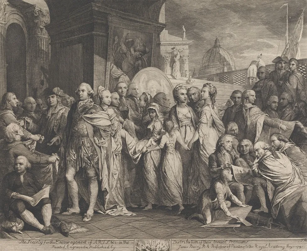 The Queen Or Domestic Education At Windsor Designs For The Walls Of The Great Room Of The Society For The Encouragement Of The Arts