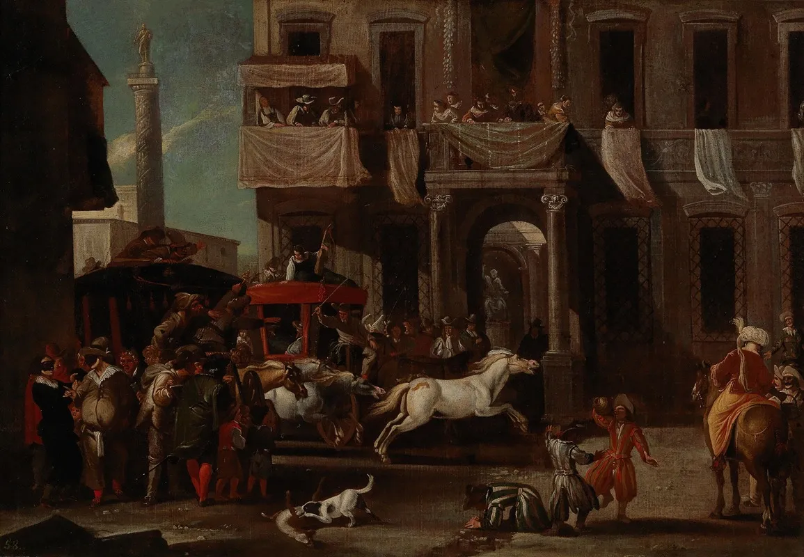 The Race Of The Berber Horses Rome