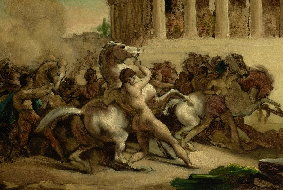 The Race Of The Riderless Horses Wall Art by Théodore Géricault - High-Resolution Digital Print