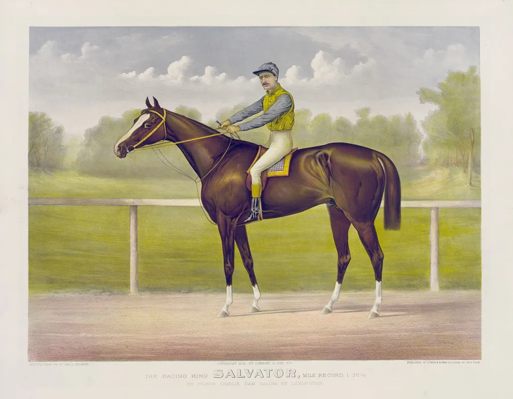 The Racing King Salvator Mile Record Wall Art by John Cameron - High-Resolution Digital Print