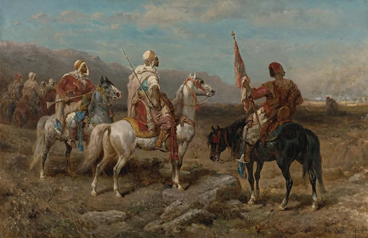 The Raid Wall Art by Adolf Schreyer - High-Resolution Digital Print