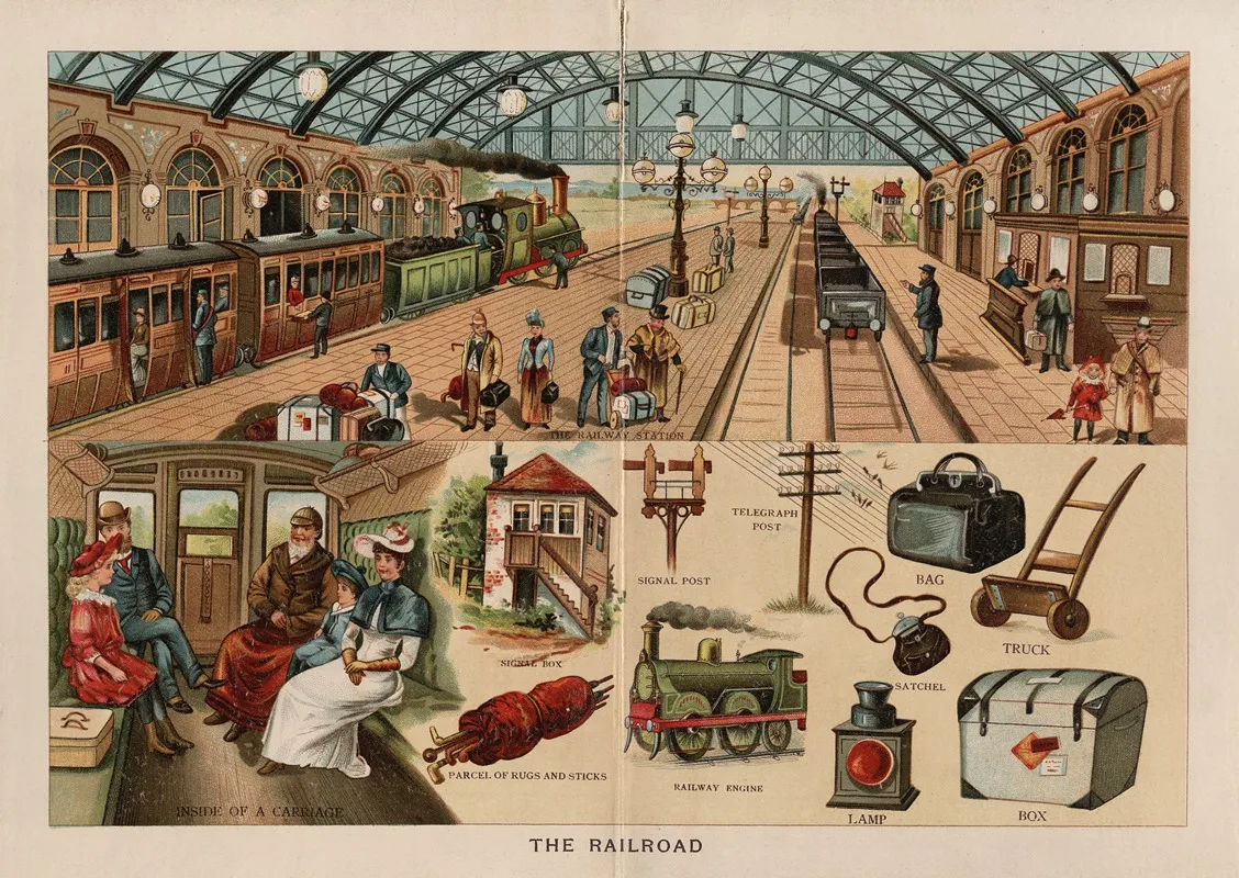 The Railroad Wall Art by Frederick Warne &amp; Co - High-Resolution Digital Print