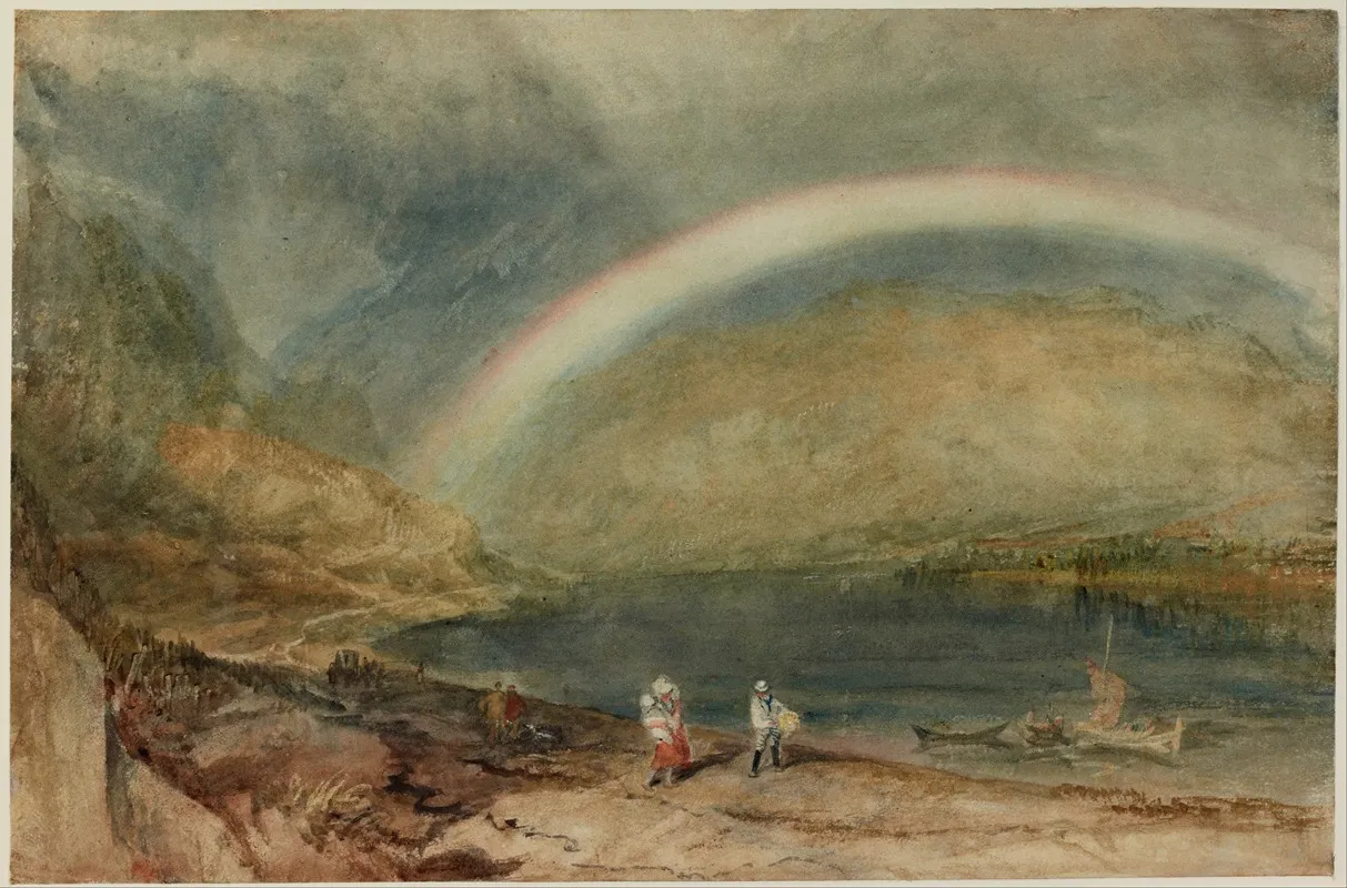 The Rainbow Osterspai And Filsen Wall Art by Joseph Mallord William Turner - High-Resolution Digital Print