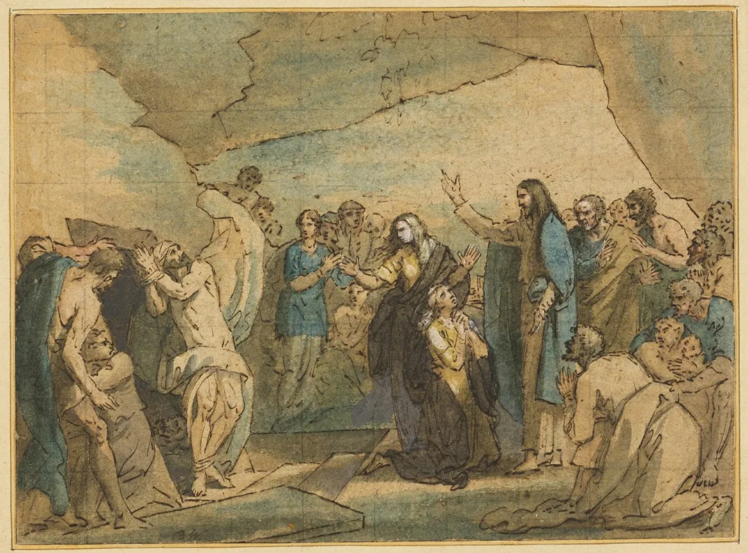 The Raising Of Lazarus 21 Wall Art by Benjamin West - High-Resolution Digital Print