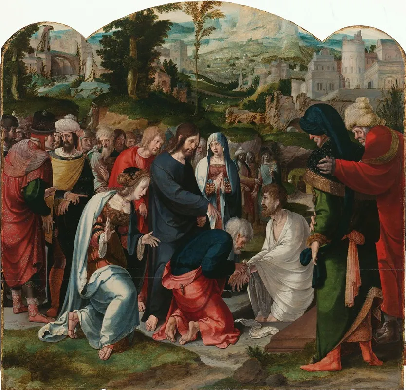The Raising Of Lazarus 23 Wall Art by Aertgen Claesz van Leyden - High-Resolution Digital Print