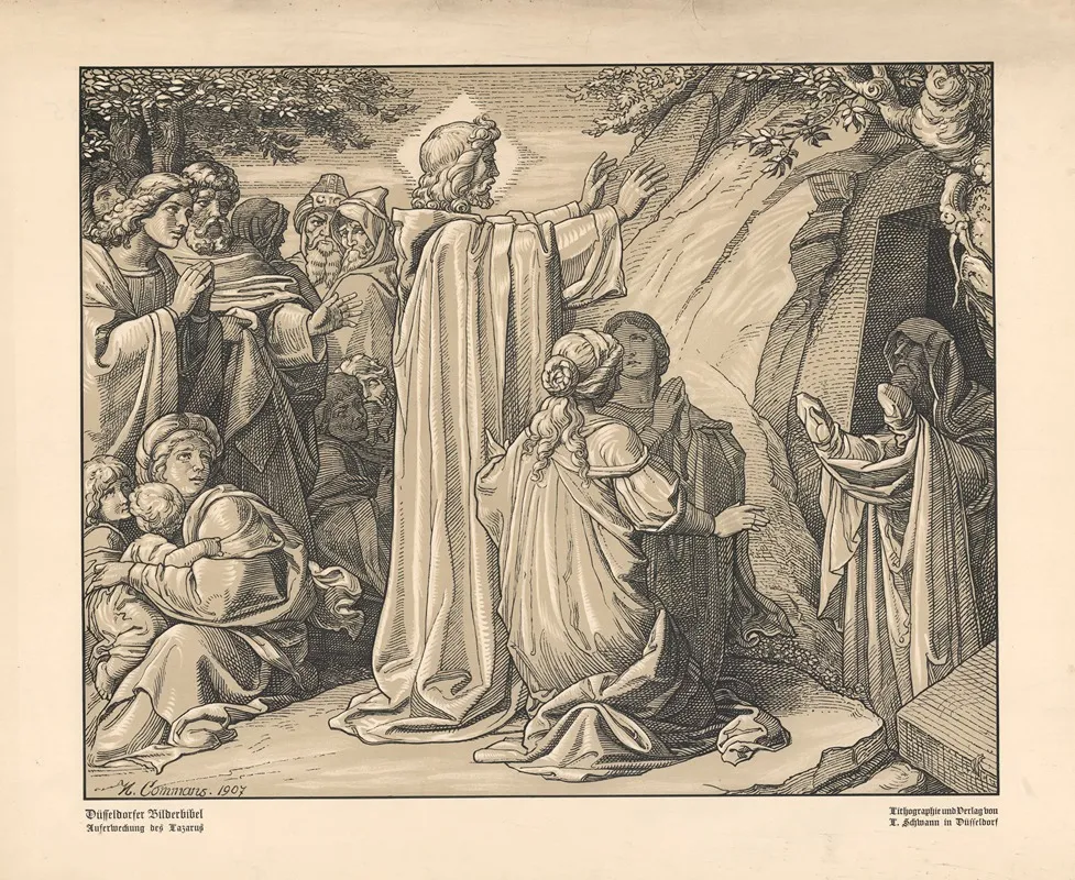 The Raising Of Lazarus 33 Wall Art by H. Commans - High-Resolution Digital Print