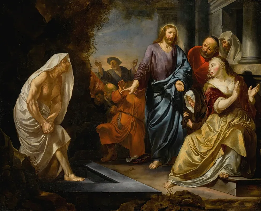 The Raising Of Lazarus 7 Wall Art by Hendrick Heerschop - High-Resolution Digital Print