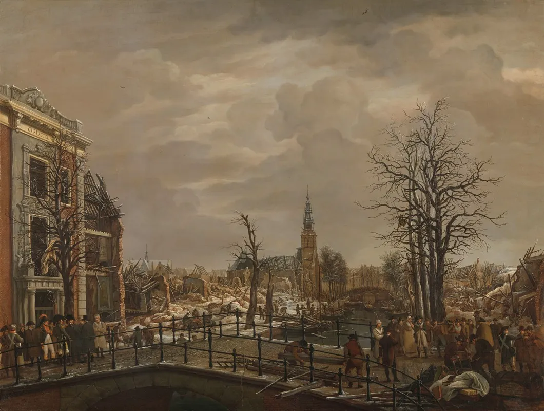 The Rapenburg In Leiden Wall Art by Carel Lodewijk Hansen - High-Resolution Digital Print