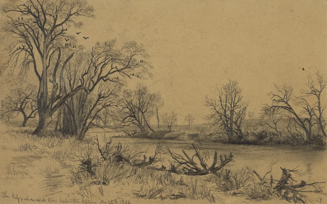 The Rappahannock River Below The Station Jan 28 1864