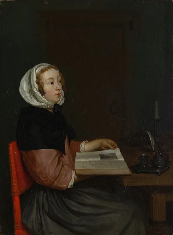 The Reader 6 Wall Art by Eglon van der Neer - High-Resolution Digital Print