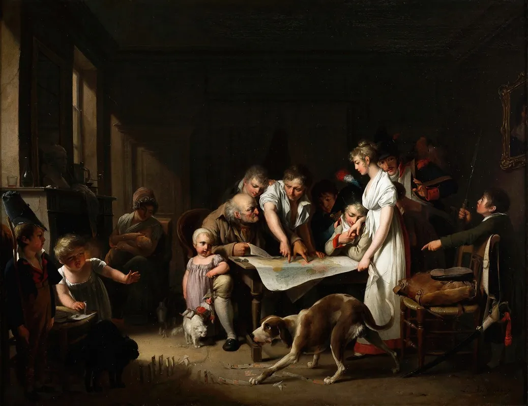 The Reading Of The Bulletin Of The Grand Army Wall Art by Louis-Léopold Boilly - High-Resolution Digital Print