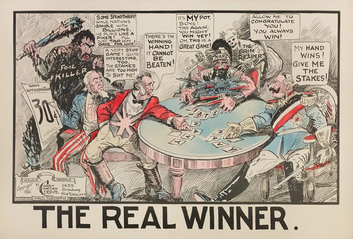 The Real Winner Wall Art by Carey Cartoon Service - High-Resolution Digital Print