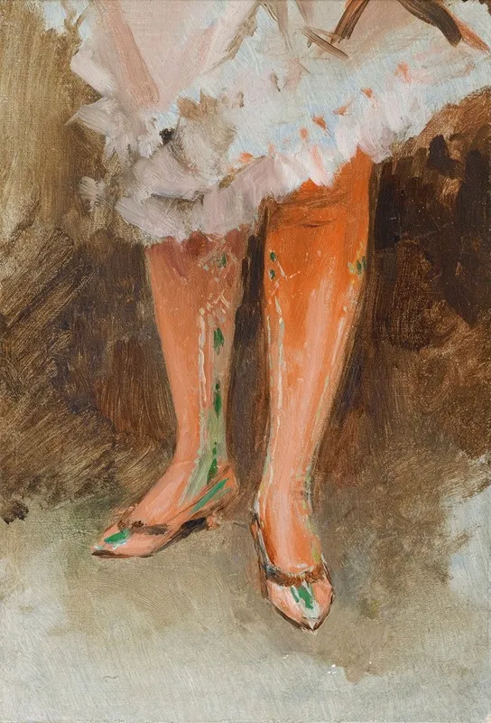 The Red Stockings Wall Art by James Tissot - High-Resolution Digital Print