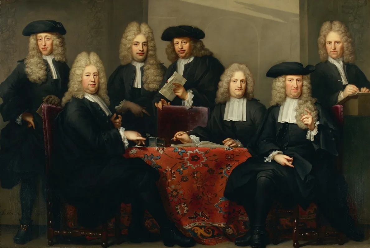 The Regents Of The Burgerweeshuis Wall Art by Arnold Boonen - High-Resolution Digital Print