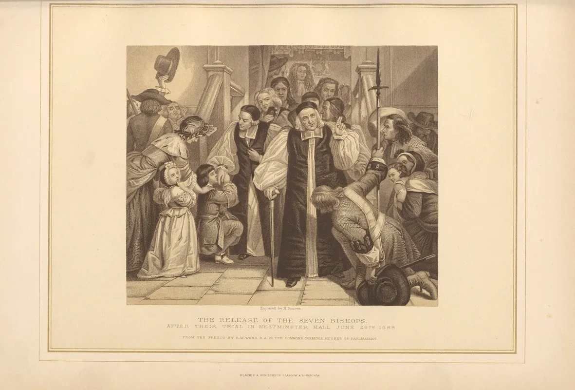 The Release Of The Seven Bishops E M Ward Wall Art by Thomas Archer - High-Resolution Digital Print