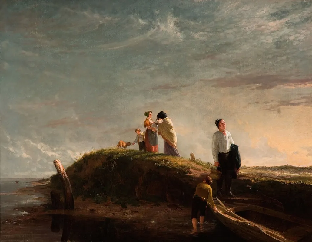 The Reluctant Departure Wall Art by William Collins - High-Resolution Digital Print