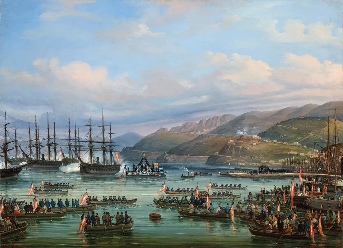 The Repatriation Of The Body Of Emperor Maximilian Of Mexico To Trieste On 15 January 1868